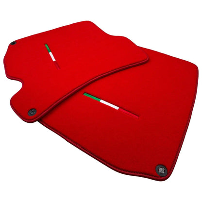 Red Floor Mats for Ferrari Roma (2021-2024) - AutoWin Brand Italian Edition