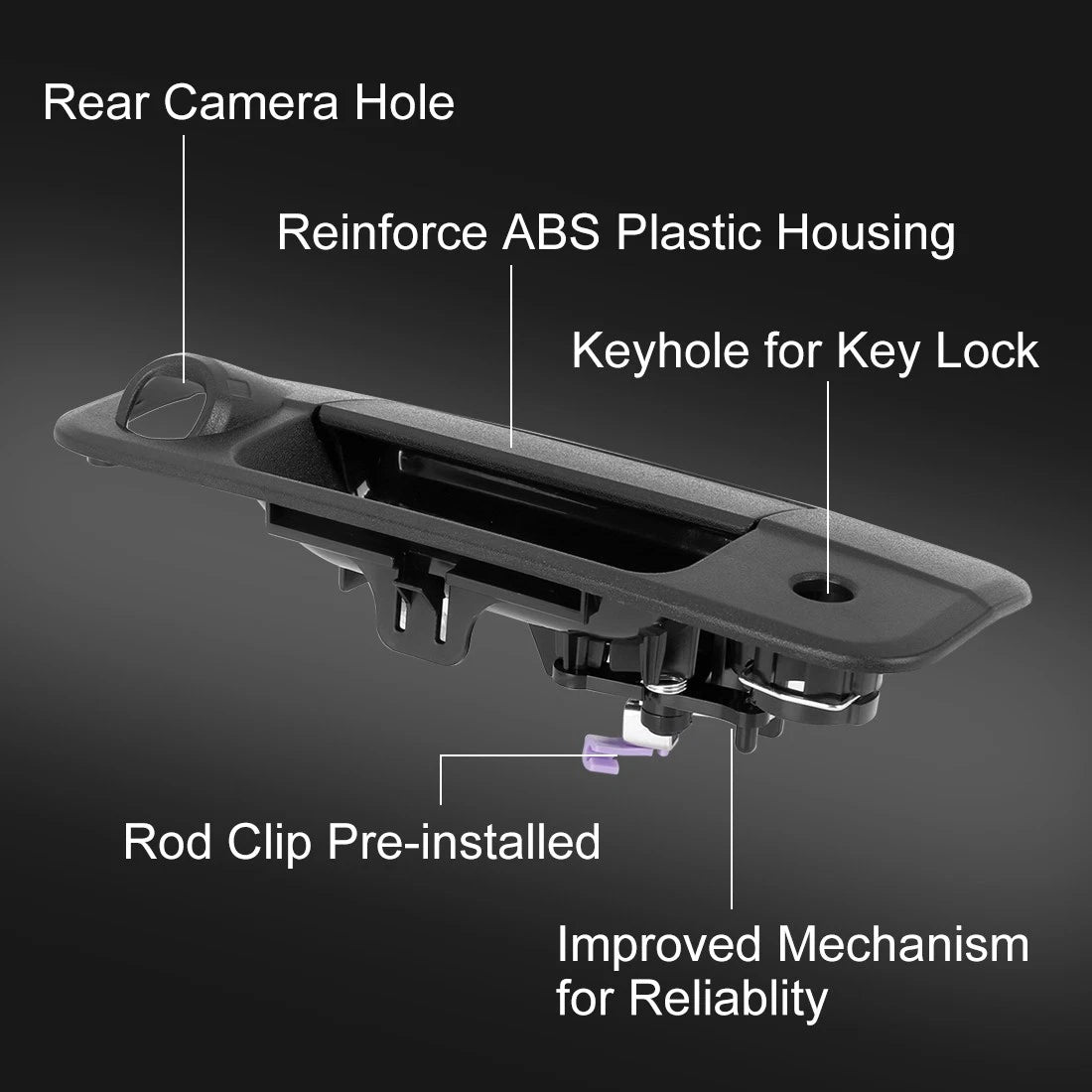 Tailgate Handle for Toyota Tundra 2007-2013 with Rear Camera Hole