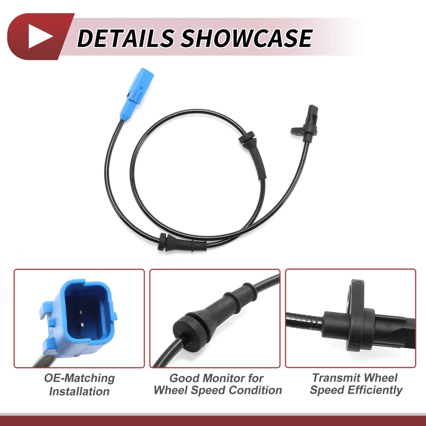 ABS Wheel Speed Sensor for PEUGEOT 207 (2006-2014)