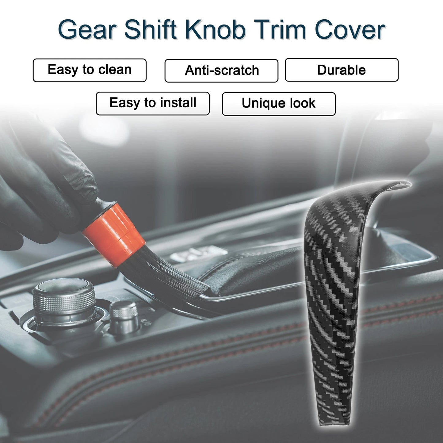 ABS Gear Shift Knob Cover Sticker for BMW 1 Series 3 Series Z4 X1