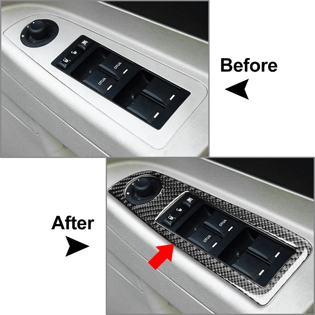 Window Lift Switch Cover Trim for Chrysler 300 300C (2005-2007) Black
