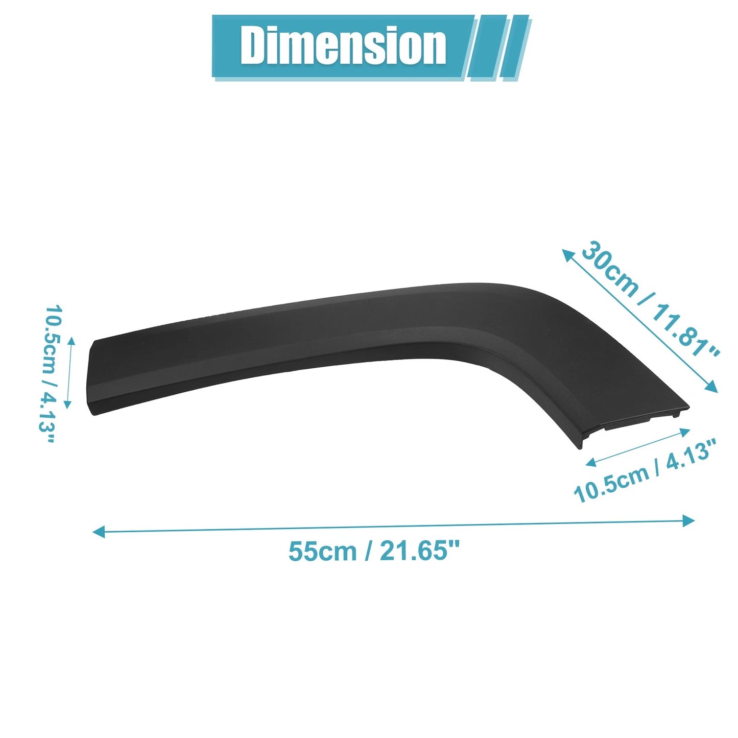 Rear Left Fender Trim for Jeep Renegade (2015-2021) - Plastic Black