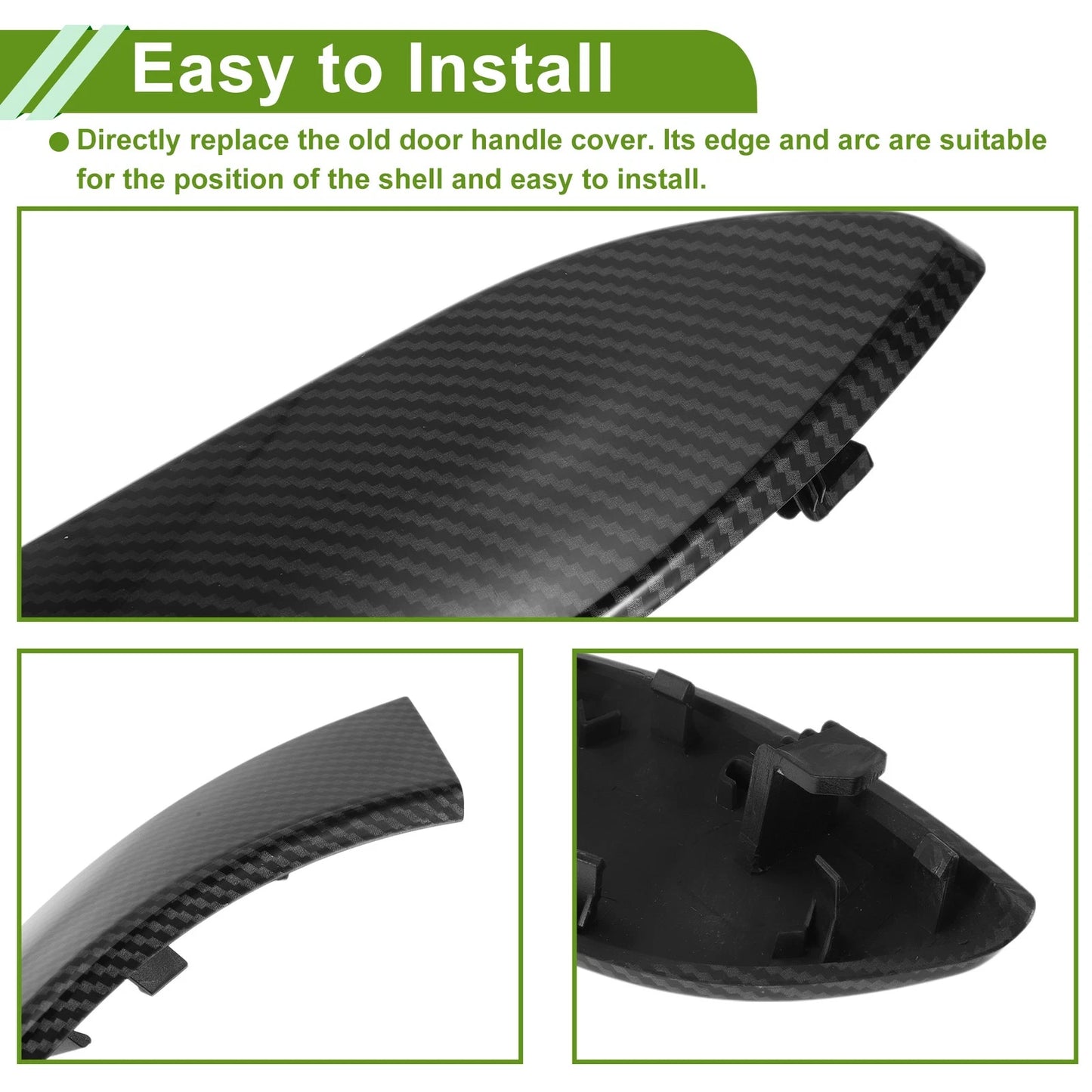 Door Panel Handle Pull Trim Cover ABS for BMW 3 Series (2012 - 2018)