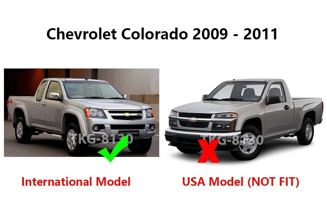 2 x Front Door Wind Shield Air Guards for Chevrolet Colorado (2002-2011)