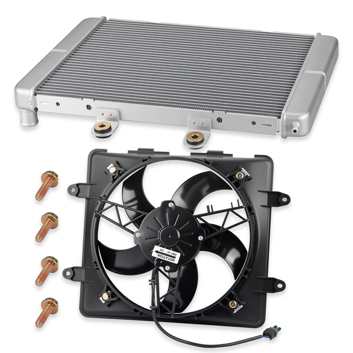 Aluminum Radiator & Cooling Fan for Polaris Sportsman 700 800 EFI (2004–2014)
