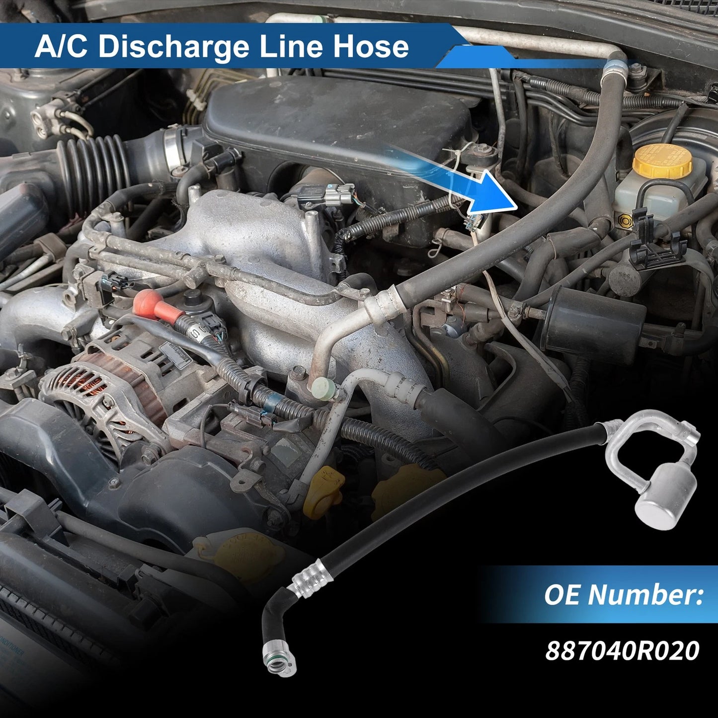A/C Refrigerant Liquid Hose for Toyota Highlander (2009–2015)