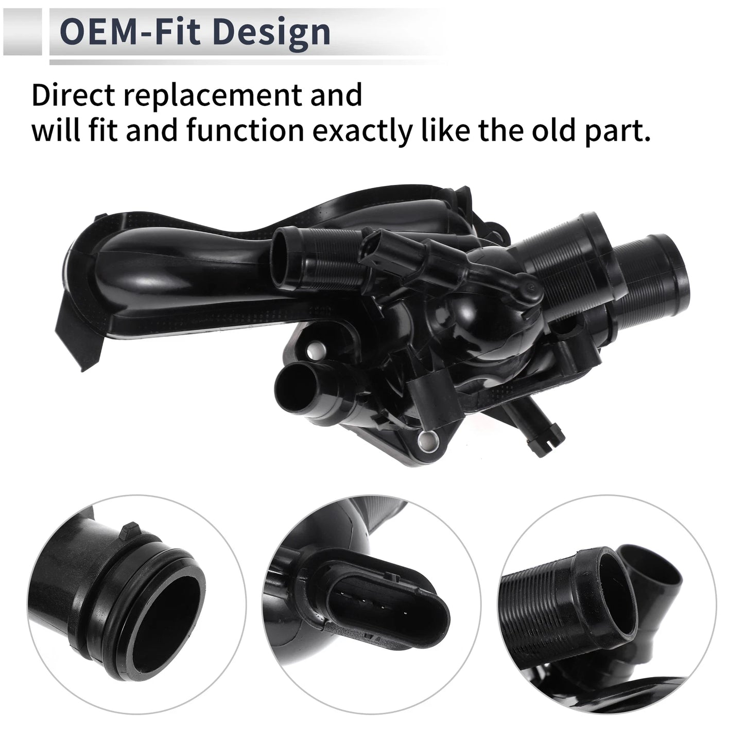 Engine Coolant Thermostat Housing for Peugeot 207 3008 308 5008 508 (2006-2020)
