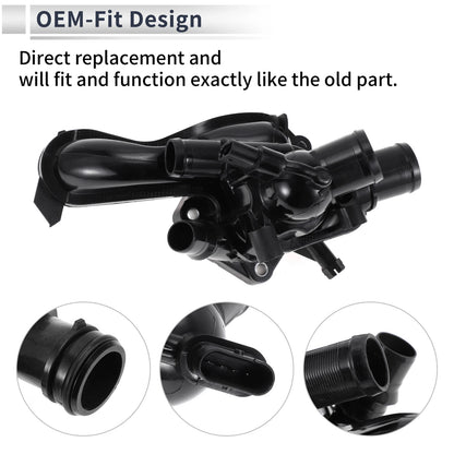 Engine Coolant Thermostat Housing for Peugeot 207 3008 308 5008 508 (2006-2020)