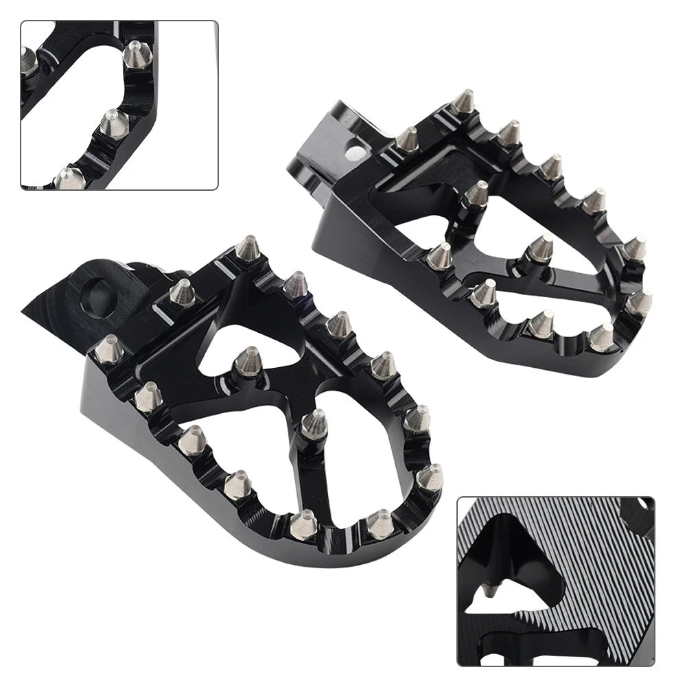 BLK CNC MX Foot Pegs for Kawasaki KX65 KX85 (2000-2020)