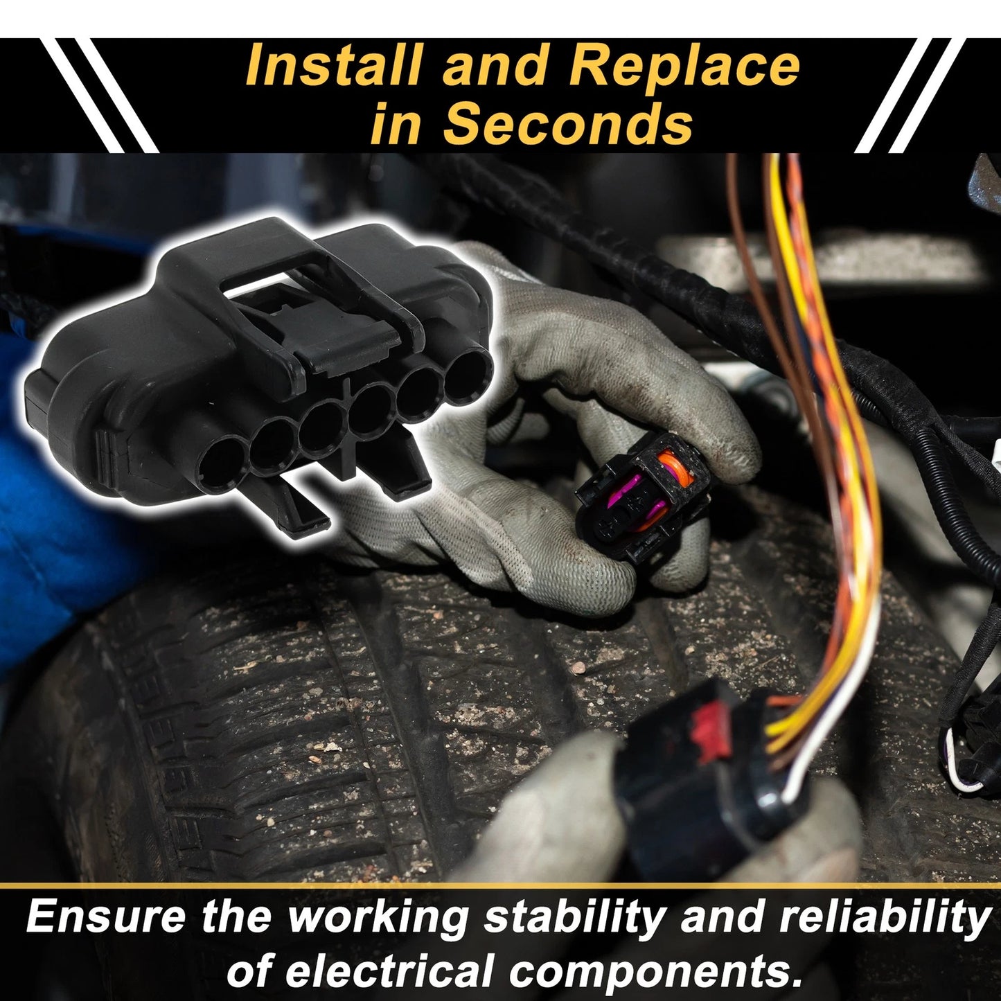 6-Pin Throttle Position Sensor Connector Plug for TOYOTA 4RUNNER