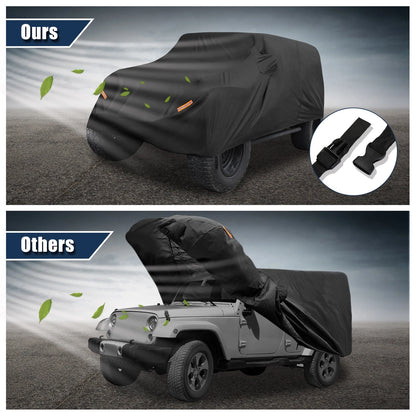SUV Car Cover for Jeep Wrangler JK JL 4 Door 2007-2021 Waterproof UV Protection