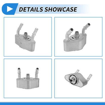 Engine Oil Cooler for Ford F-150 2011-2020 - 1 Set with Middle Shaft