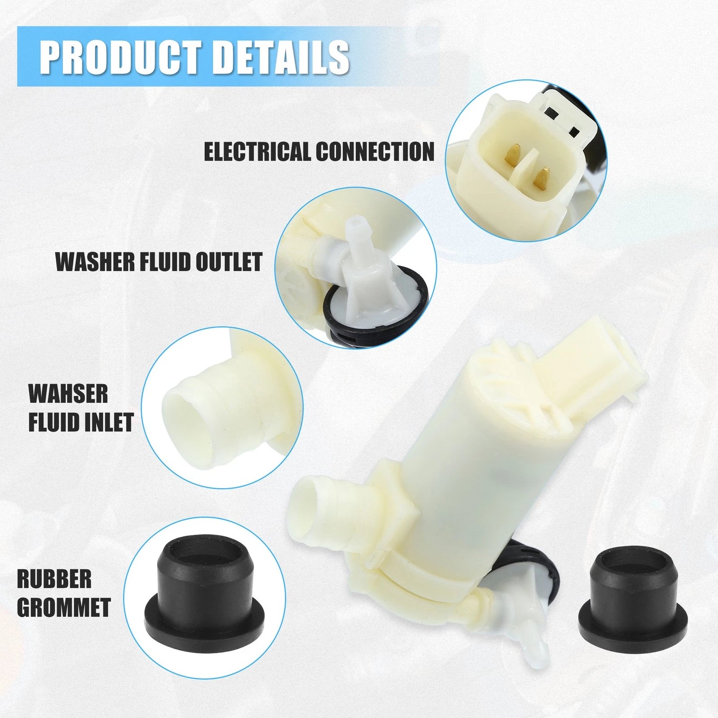 Windshield Washer Motor Pump for Honda CR-V (2007-2011)