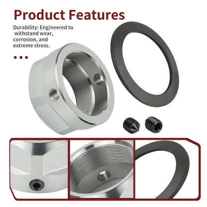 Rear Axle Lock Nut & Washer Set for Yamaha YFZ450/YFZ450X (2004–2013)