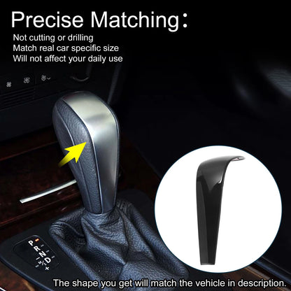 ABS Gear Shift Knob Cover Sticker for BMW 1 Series Z4 X1 E90 E92 Painted Black