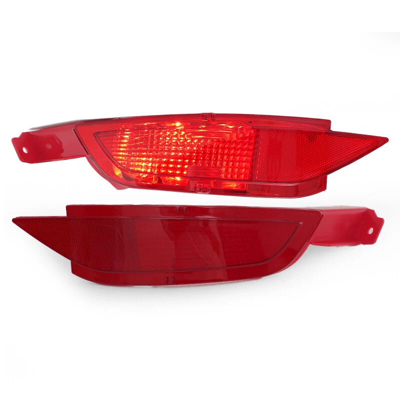 2 x Rear Bumper Reflector Lenses Red for Ford Fiesta MK7 (2010-2015)