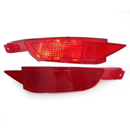 2 x Rear Bumper Reflector Lenses Red for Ford Fiesta MK7 (2010-2015)