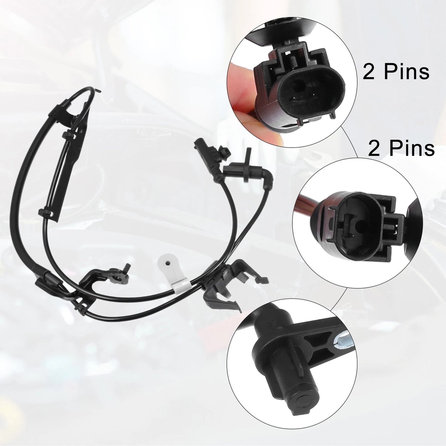 Set Front Left Right Car ABS Wheel Speed Sensor for Toyota Venza (2009–2015)