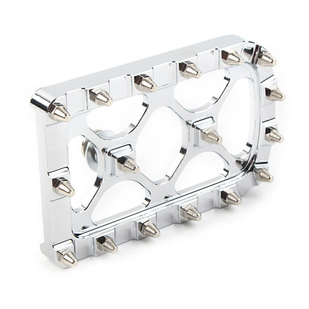 Chrome MX Style Large Brake Pedal Pad Cover for Harley Electra Glide Softail