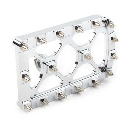 Chrome MX Style Large Brake Pedal Pad Cover for Harley Electra Glide Softail