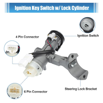 Ignition Switch Lock Cylinder for Kia Spectra, Hyundai Elantra (2001-2006)