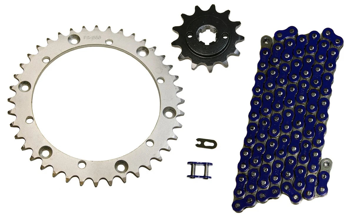 Blue 520x92 Drive Chain & 13/40 Sprockets for Yamaha Blaster 200 (1988–2006)