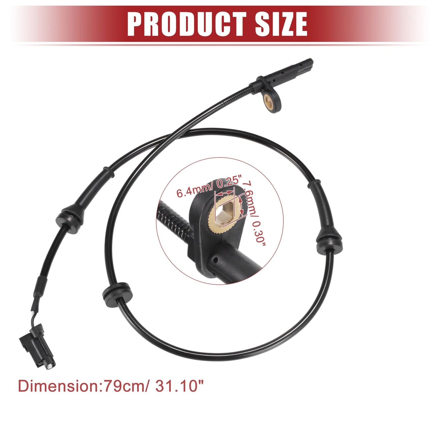 Front ABS Wheel Speed Sensor Set for Nissan