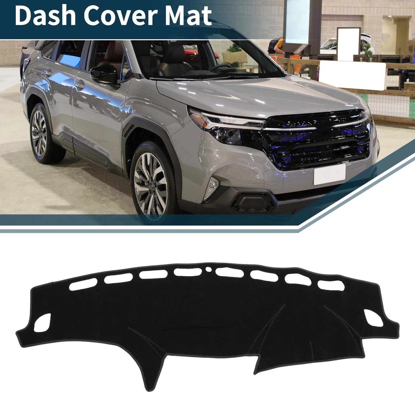 Dashboard Cover Mat for Subaru Forester SH 2007-2012 Black
