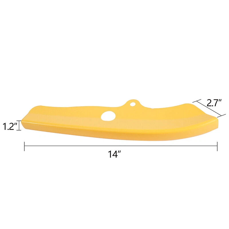 Yellow Front Bumper Lip Splitter Protector Trim for Dodge Challenger (2015-2020)