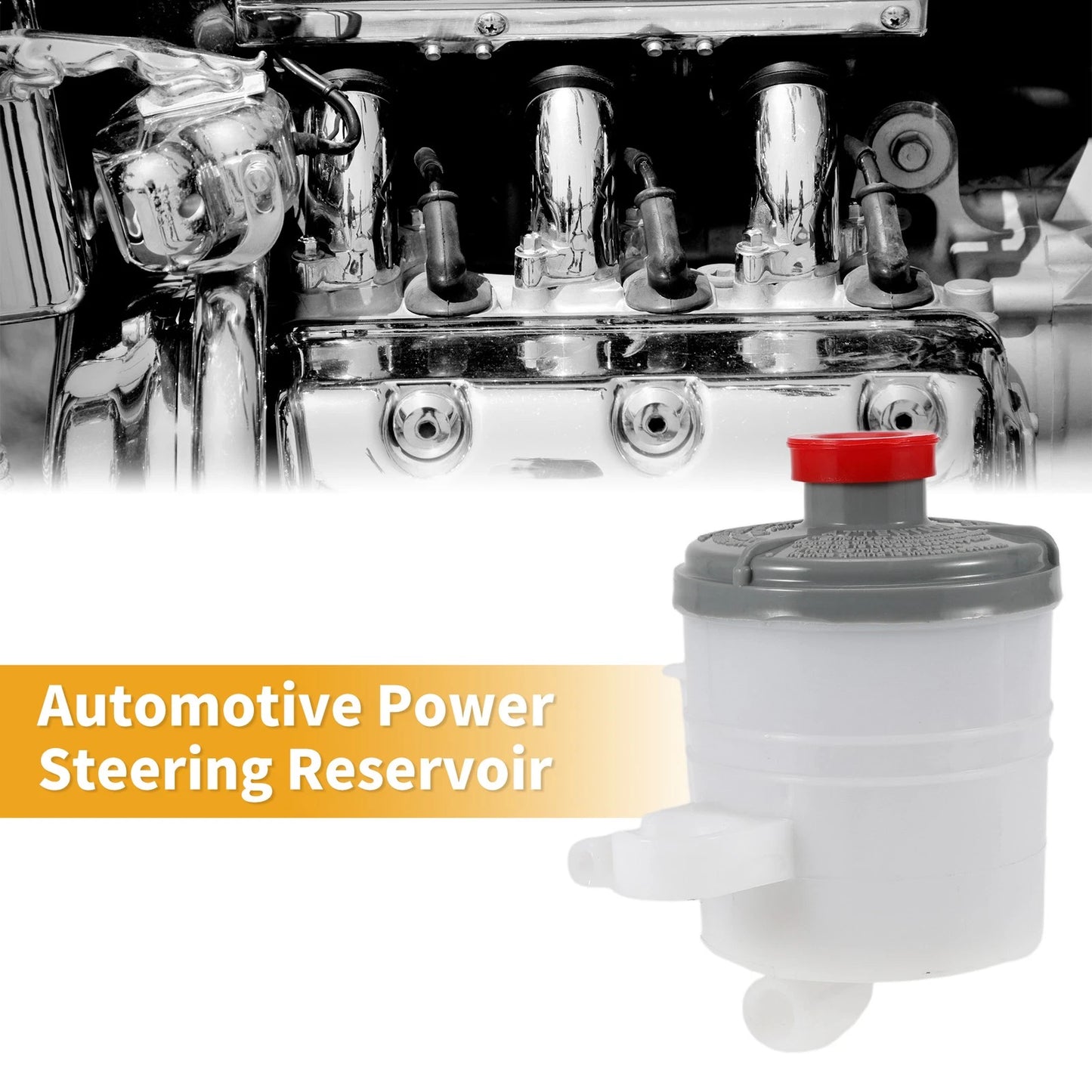 Power Steering Reservoir Plastic White for Acura RSX (2002-2006)