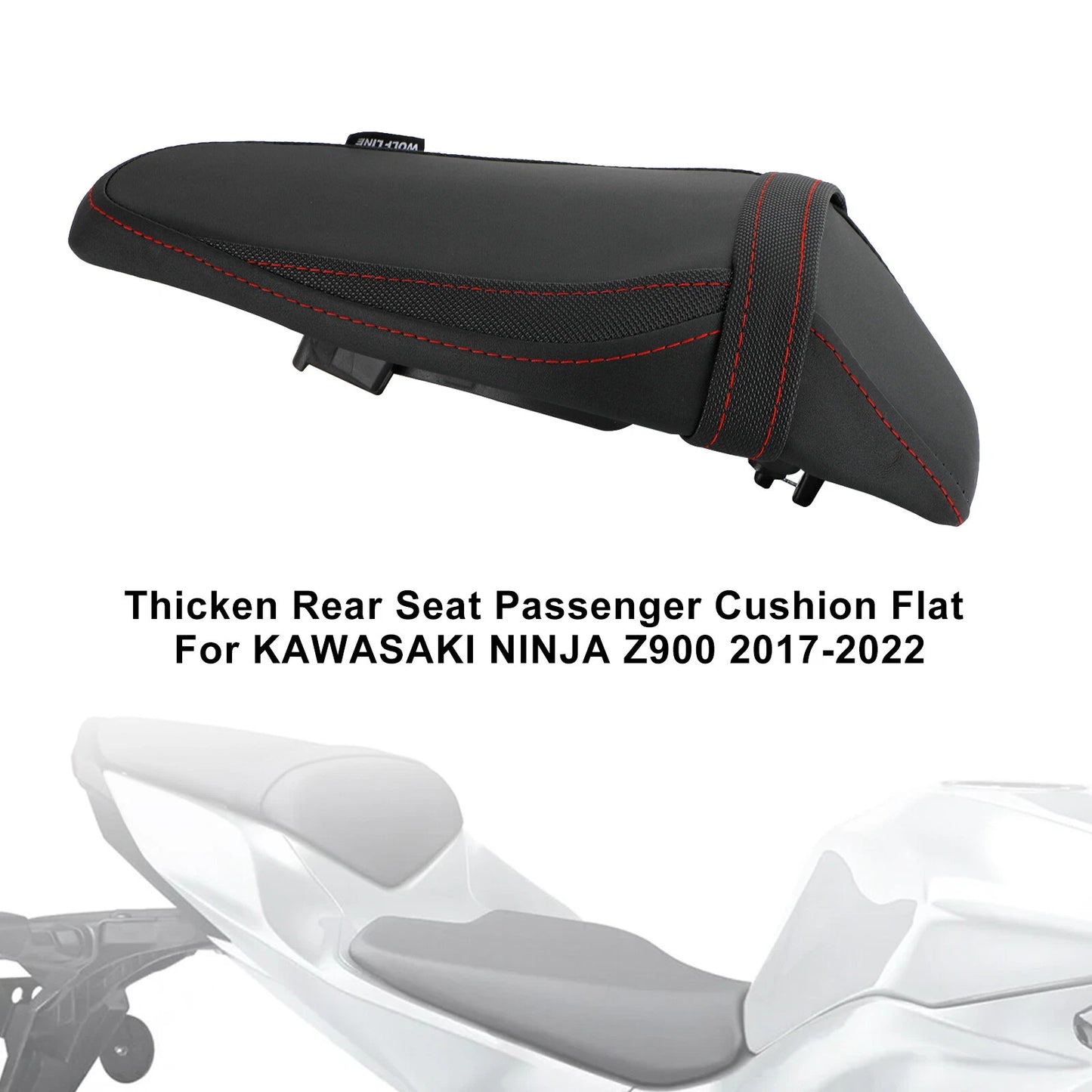 Pillion Seat for Kawasaki Ninja Z900 (2017-2022) Black