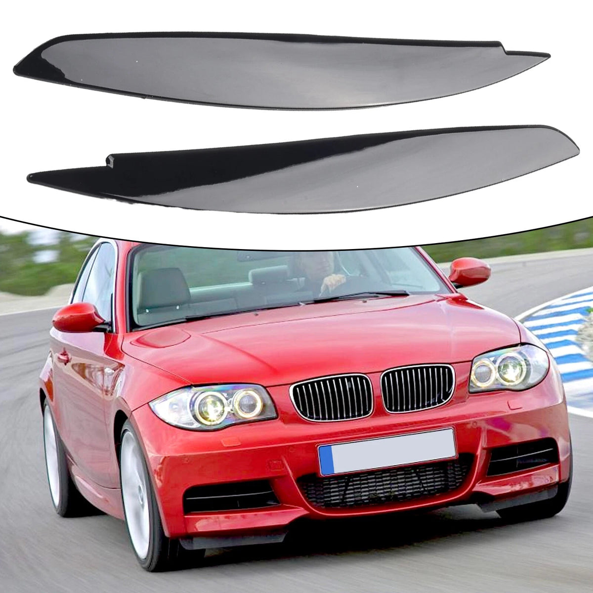 Eye Catching Headlight Eye Lid Covers / 1 Pair for BMW 1 Series (2004–2013)