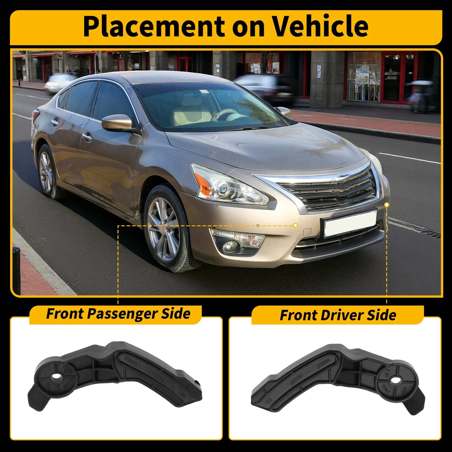 Front Bumper Bracket Retainer for Nissan Altima (2013-2018)