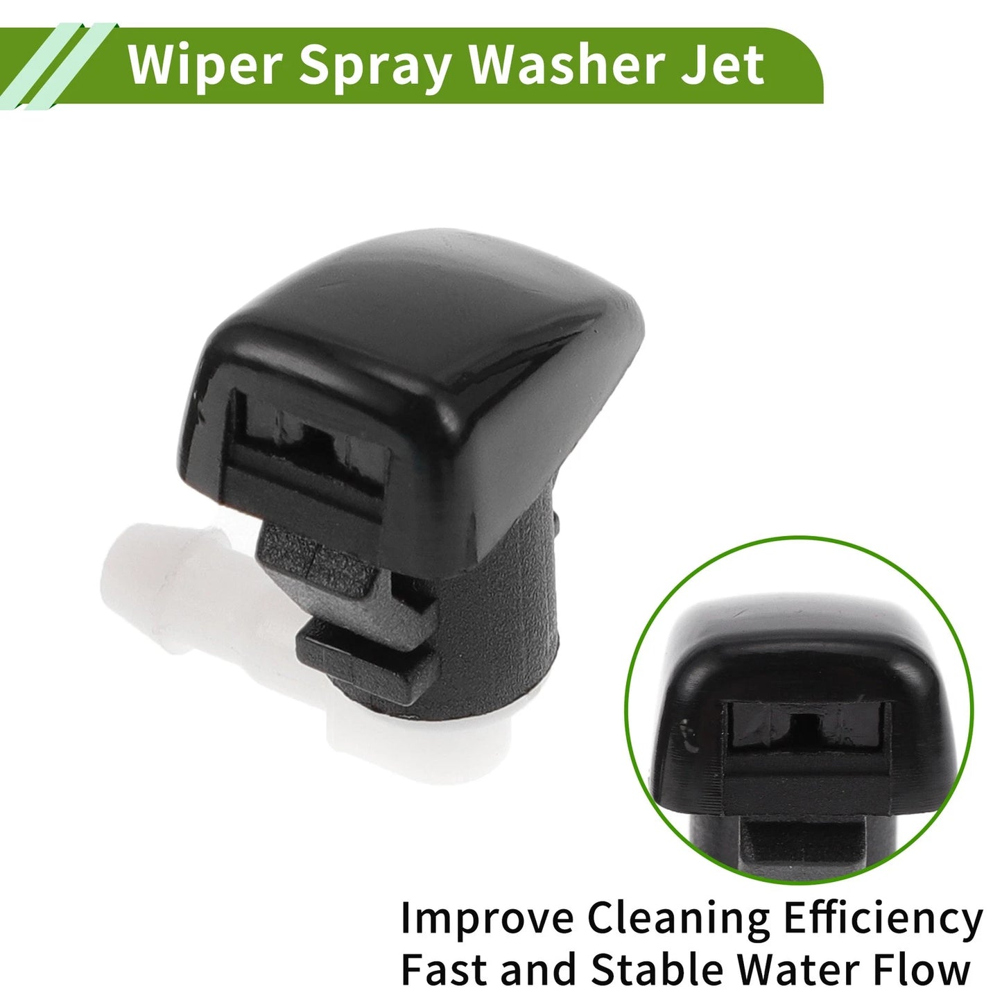 Windshield Washer Nozzle  Black for Jeep Cherokee (2014-2017)