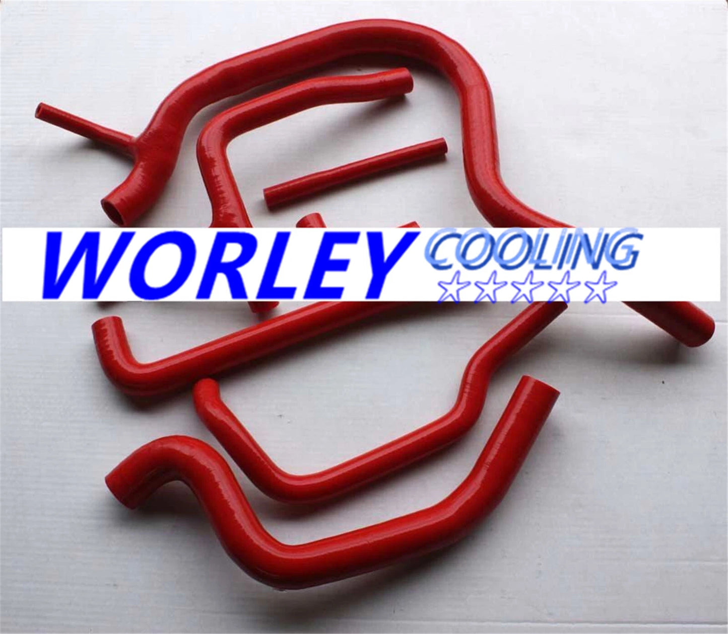 NJ-RED silicone radiator heater hose for SAAB 900 16V (1986-1993)