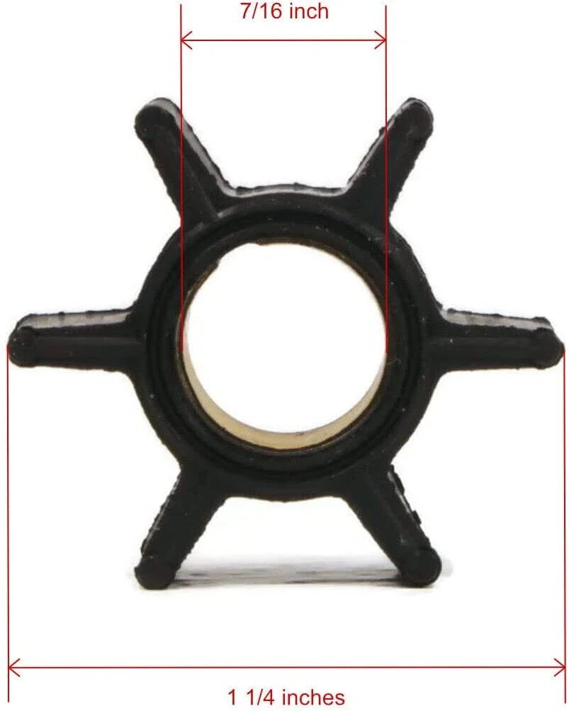 Water Pump Impeller Repair Kit for Mercury Outboards 4-9.8 HP