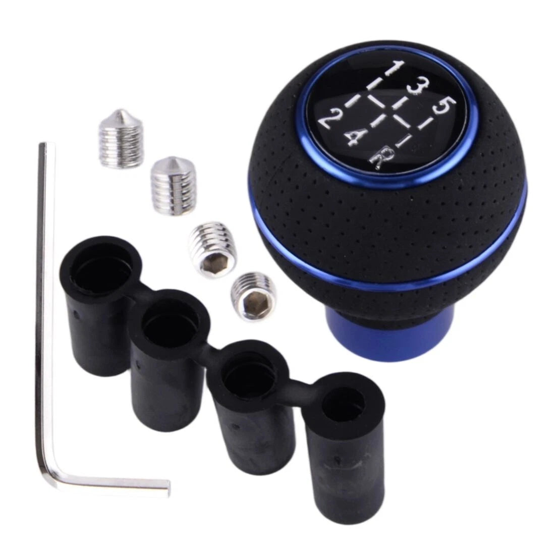 5-Speed Manual Gear Shift Knob for Universal Car - Round Head