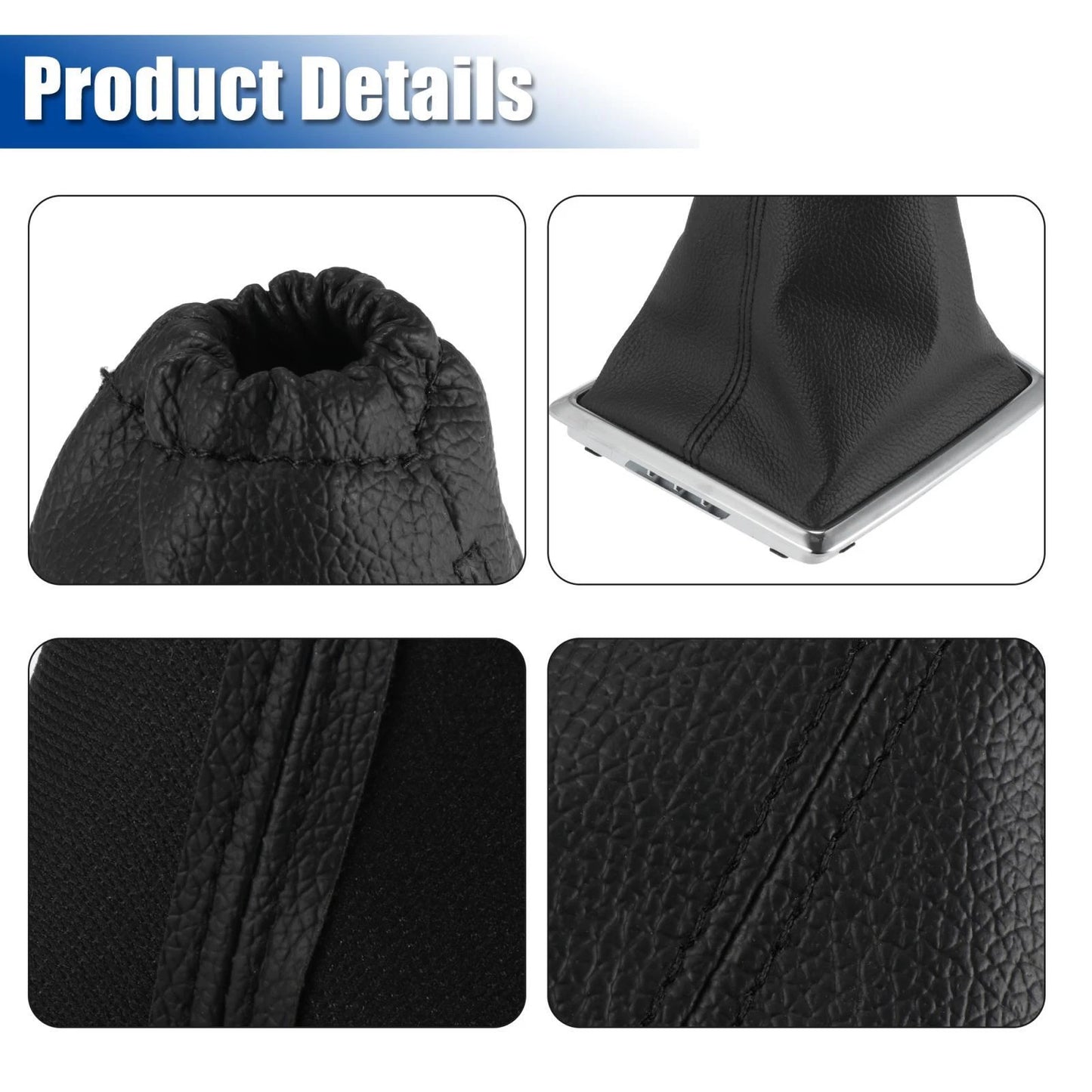 PU Leather Gear Shift Knob Gaiter Boot Cover for Ford Focus C-Max (03-10)