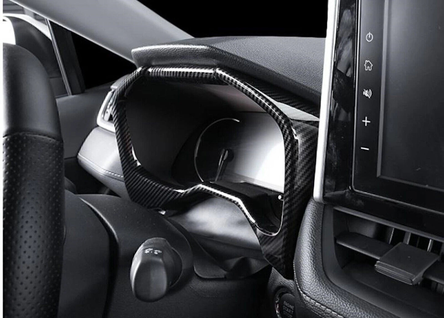 1x Carbon Fiber Dashboard Cover for Toyota RAV4 (2019-2023)