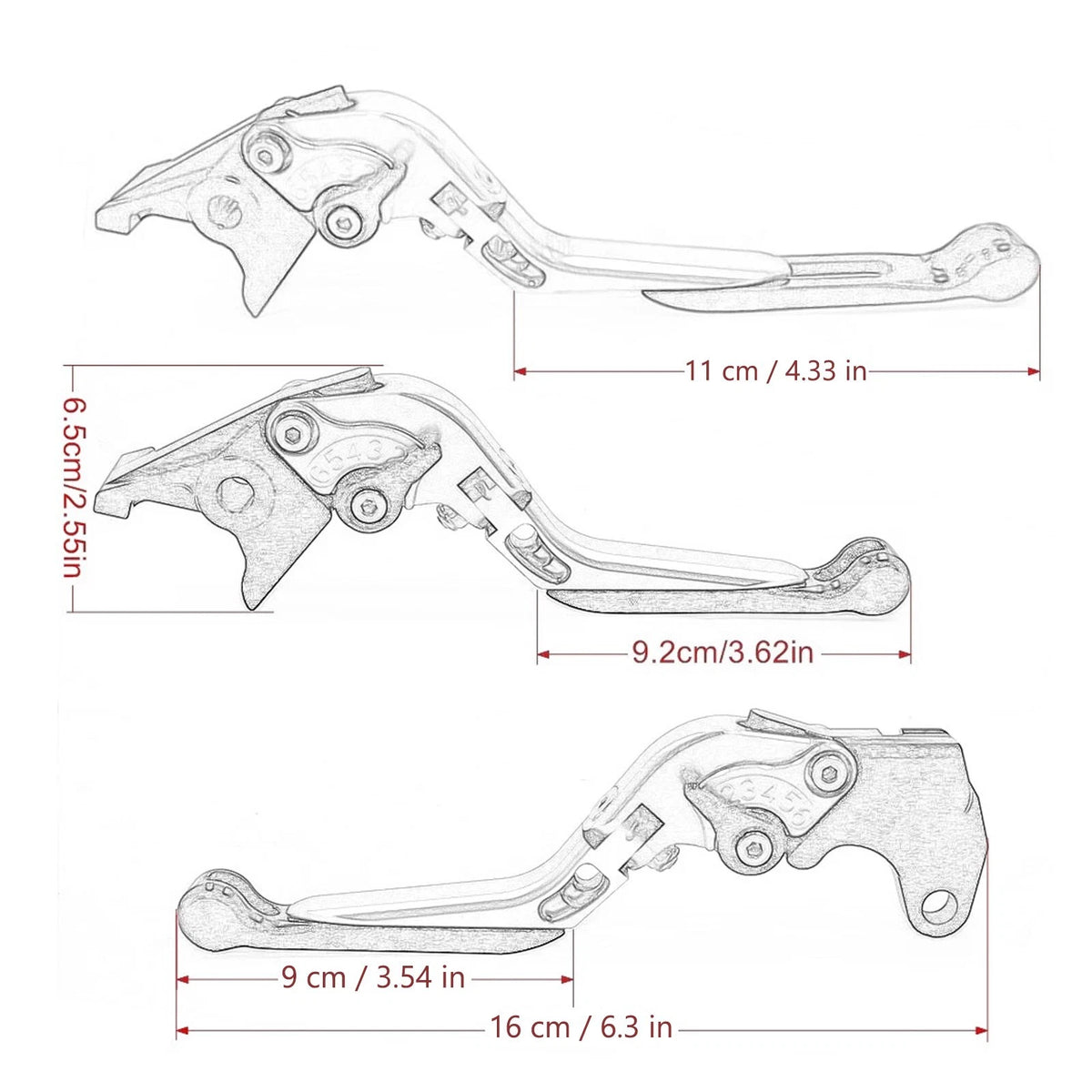 Adjustable Brake Clutch Lever for CFMOTO 250NK, 150NK (2019-2021)