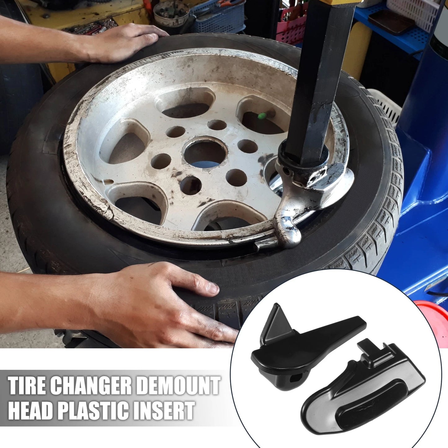5 x Sets Tire Demount Head Plastic Insert 2.13x0.83x1.18 for Motorcycle