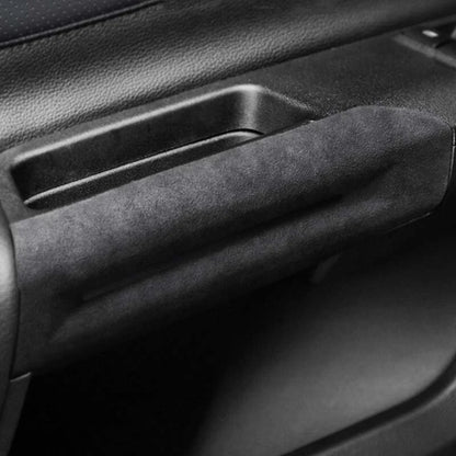 Real Leather Interior Door Handle Cover Trim Fit for Ford Mustang 2015-2021