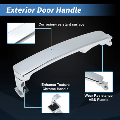 4Pcs Exterior Door Handle Set for Infiniti FX35 FX45