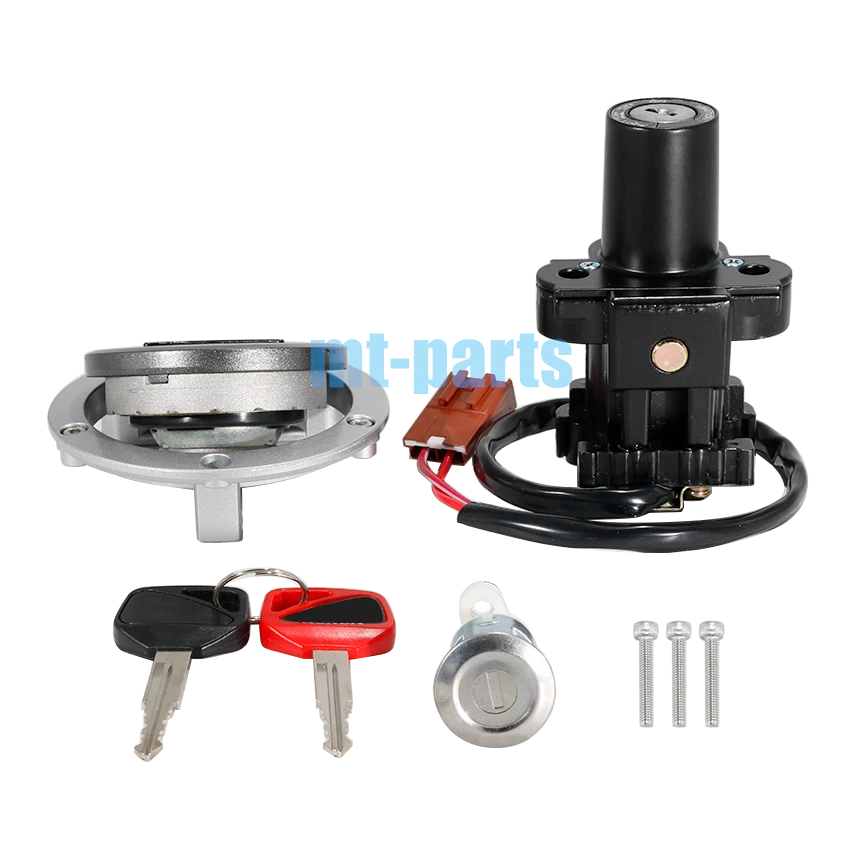 Ignition Key Switch Fuel Cap Seat Lock Set for Honda CRF1100D4 CRF1100A4 (20-23)