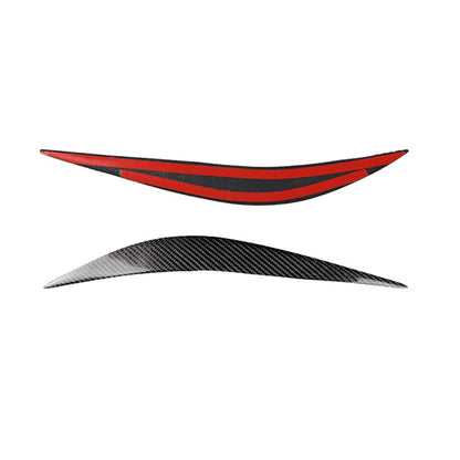 2 x Carbon Fiber Headlight Eyelid Covers for BMW F80 M3 F82 F83 M4 (2012-2019)