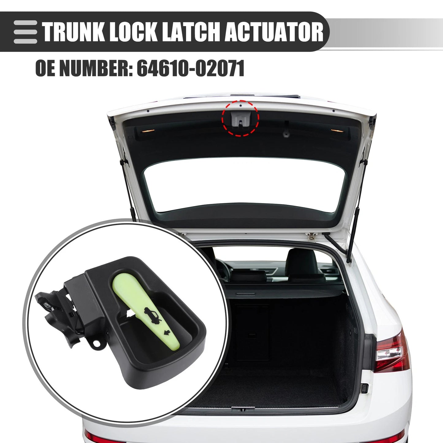 Tailgate Trunk Latch Lock Actuator for Toyota Corolla (2003–2008)