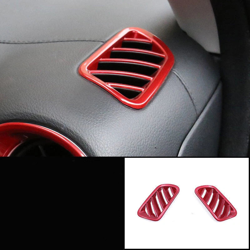 9 x Red ABS Interior Cover Trim Decor for Kia Forte/K3 (2019–2022)