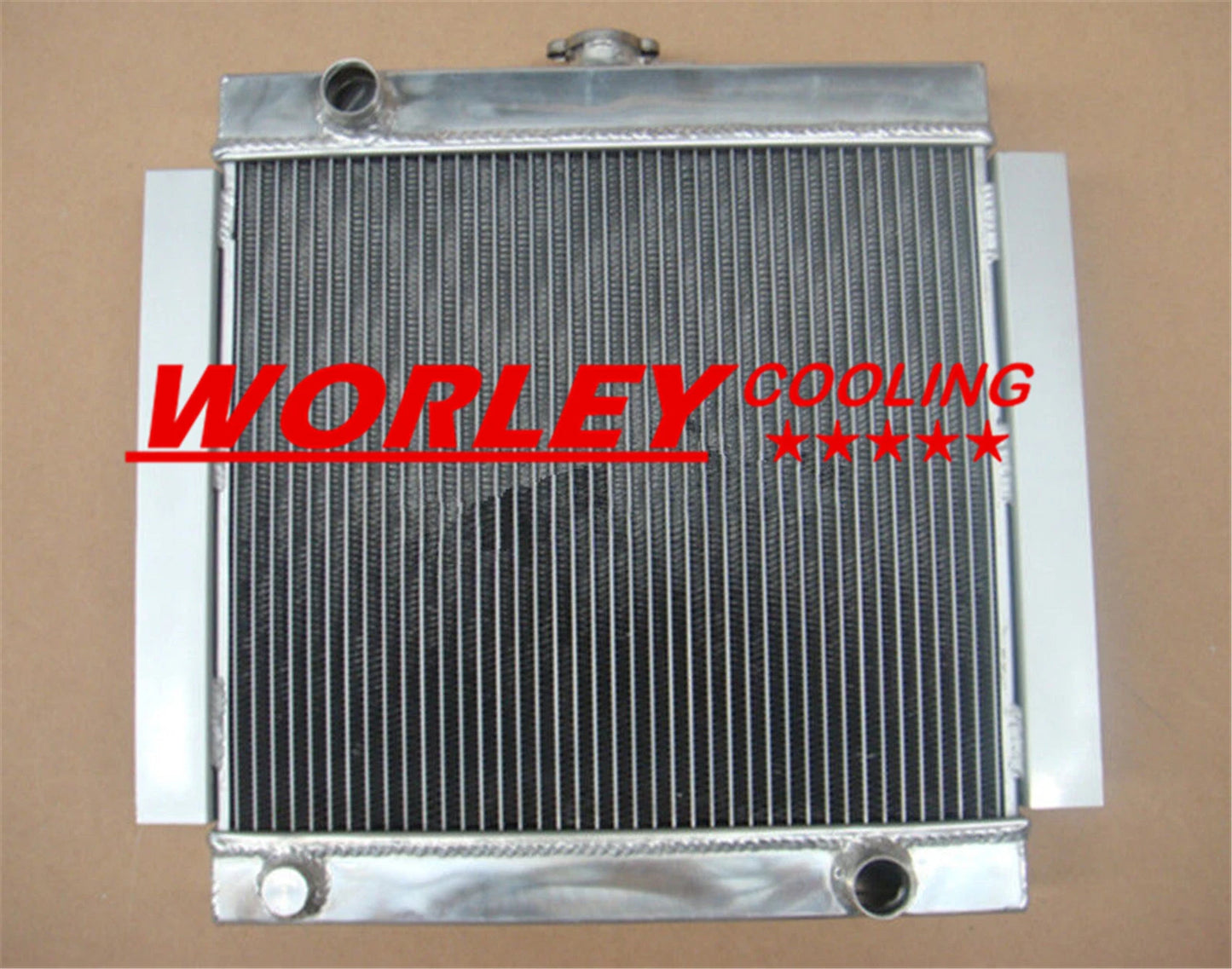 3 Core Aluminum Radiator + Fan for Ford Escort Mk1 Mk2 RS2000 (1968-1980)