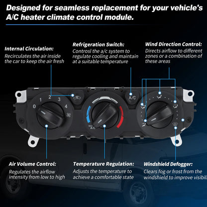 A/C Heater Climate Control Module for Ford Transit (2015-2019)