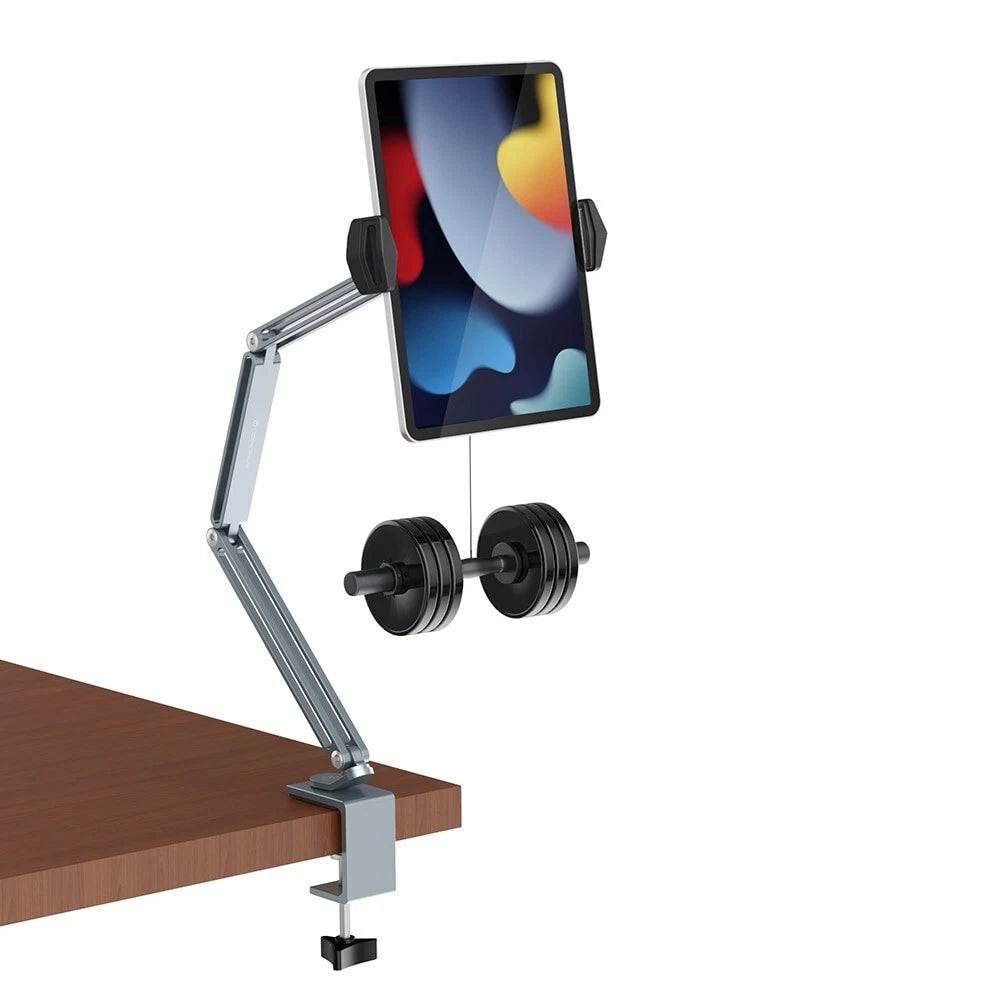 Tablet Phone Mount Holder - Flexible Arm Universal Lazy Clip for Bed Desk